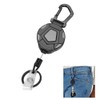 Retractable Key Chain, 1 Piece Heavy Duty Carabiner Badge Holder