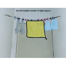 SIWUKEH Portable Travel Clothesline with Line Winder Camping Clothesline for Indoor Outdoor Cruise Ship Clothesline RV Clothesline Hotel Clothesline