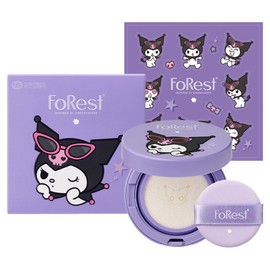 Green Finger Forest Kuromi Edition Padefree Tone-up Sun Cushion SPF 50+ PA++++, 1 piece, 13g / 그린핑거포레스트 쿠로미 에디션 파데프리 톤업 선쿠션 SPF 50+ PA++++, 1개, 13g