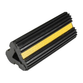 Vestil EX-4 Extruded Rubber Wheel Chock 4-1/2 In. x 10 In. x 3-3/4 In. Black