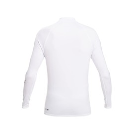 Quiksilver All Time - Long Sleeve UPF 50 Rash Vest - Men - S - White (EQYWR03357_WBB0|S)