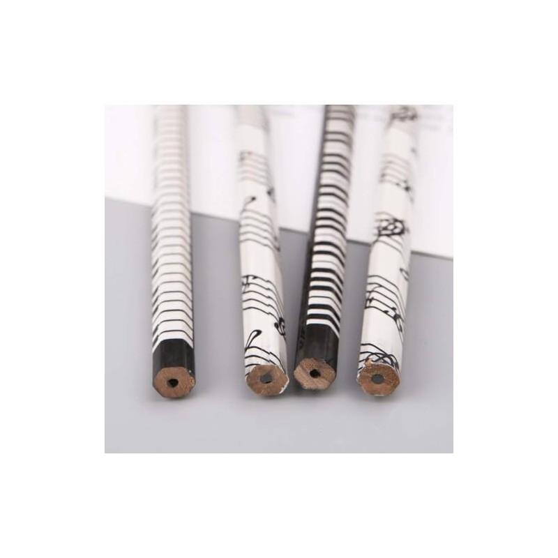 DPWOUM 4 Pieces Music Note Pencil HB Standard Pencil Music