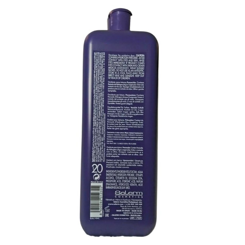 Salerm Cosmetics Salerm Cream Oxidant Volume 20 6% with Aloe