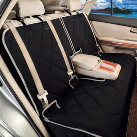 petalage Dog Car Seat Cover Waterproof Dog Seat Cover for Cars Back Seat Heavy-Duty Nonslip Pet Car Seat Cover Protector Armrest Compatible for Trucks Cars & SUVs