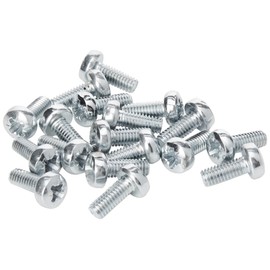 Machine Screws/Bolts Zinc Plated (BZP) Pozi Pan Head Mch Screw M4 4mm x 10mm (Pack of 100)