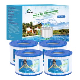 TOREAD 4 Pack Type S1 Replacement PureSpa Filter for Easy Set Pool Cartridges, 11692 Spa Filter