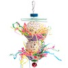Conure Toys, Bird Hanging Foraging Shredder Toys, Soft Beak Chew