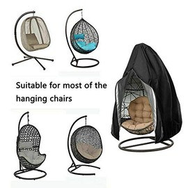 CMY Garden Hanging Chair Cover, Patio Chair Dust Waterproof UV Protector Swing Chair Cover With Zipper For Outdoor Egg Chair, Swing Chair, Rattan Furniture
