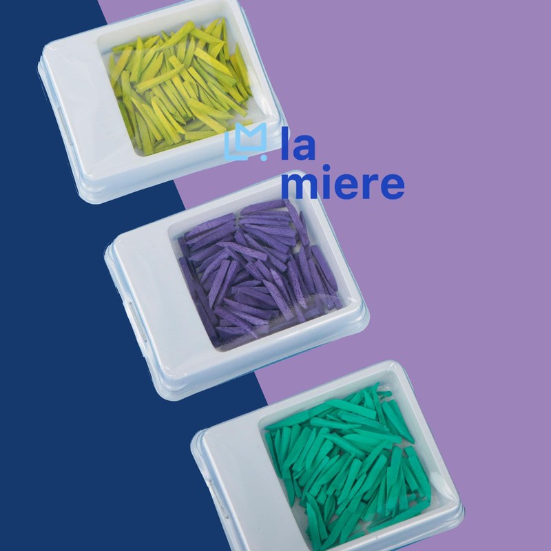 LA MIERE 100Pcs/Box Wooden Wedges, Disposable Fixing Wedge, Strong Wooden
