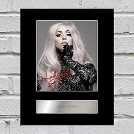 Lady Gaga Signed Mounted Photo Display #3
