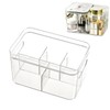 xocome Make-up Organiser, Cosmetic Organiser with 5 Compartments, 2 Removable