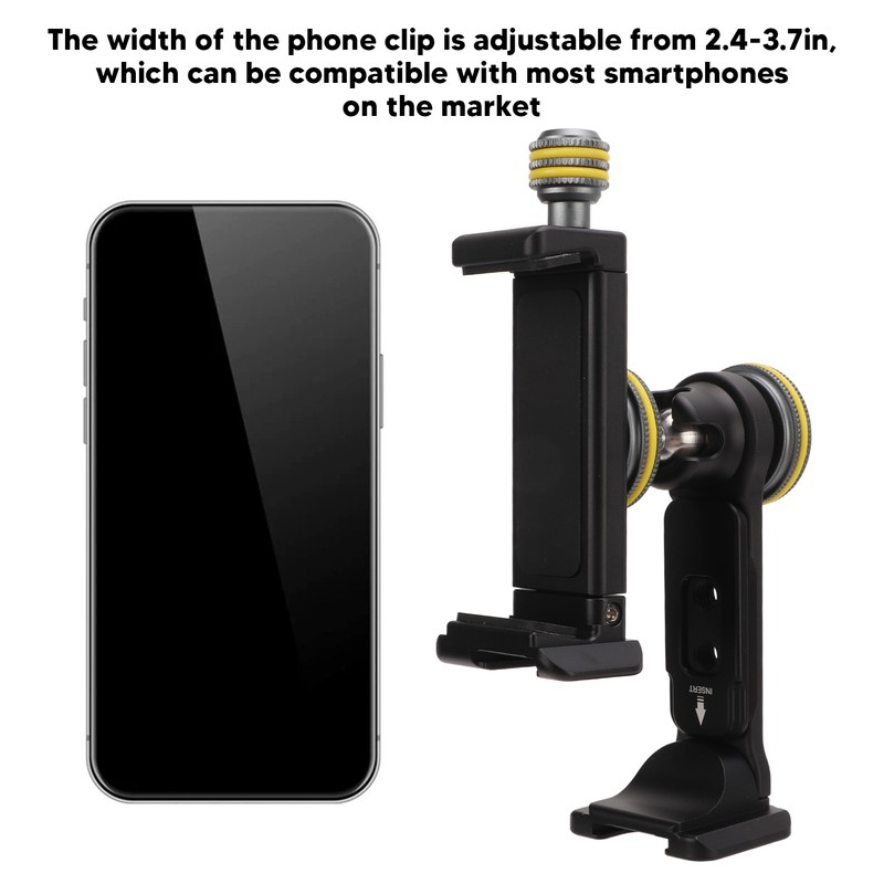VELEDGE V3 Aluminum Alloy Universal Cell Phone Tripod Mount 360