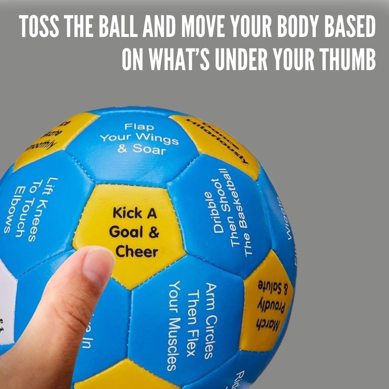Thumball 4-Inch Move Your Body Activity Ball for Classroom Warm-Ups