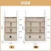 Surblue Hanging 3-Shelf Closet Organizer Foldable Travel Storage Bag for