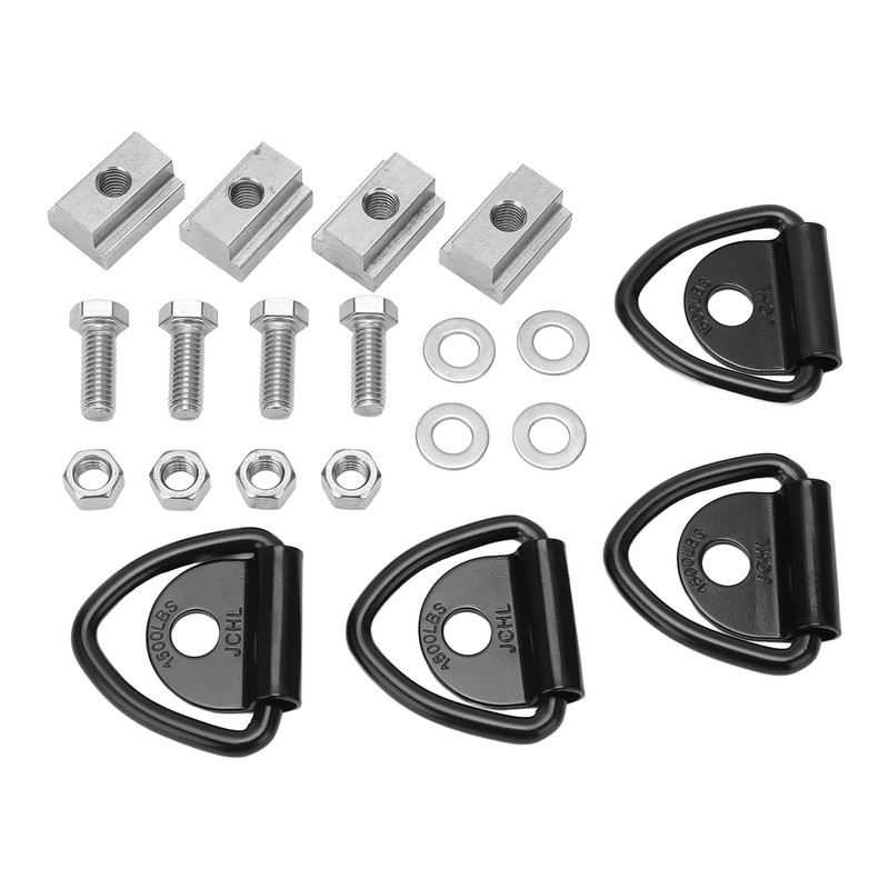 4 Set 3/8in‑16 Thread Bed Deck Rails Cleat T Slot