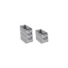 PROREGAL Economy Set of 5 Grey Storage Boxes 4.1 with
