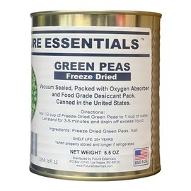 1 Can of Future Essentials Freeze Dried Green Peas
