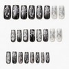 BABALAL Gothic Press On False Nails, Long Square Fake Nails,
