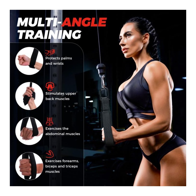Triceps Rope Cable Attachment, Triceps Handle, Triceps Pull Down Rope