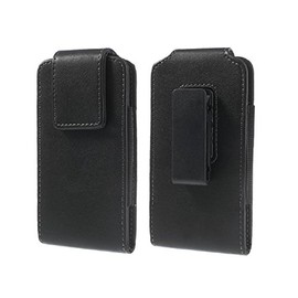 DFV mobile - Magnetic Leather case Belt Clip Rotary 360 for O2 Super K1 - Black