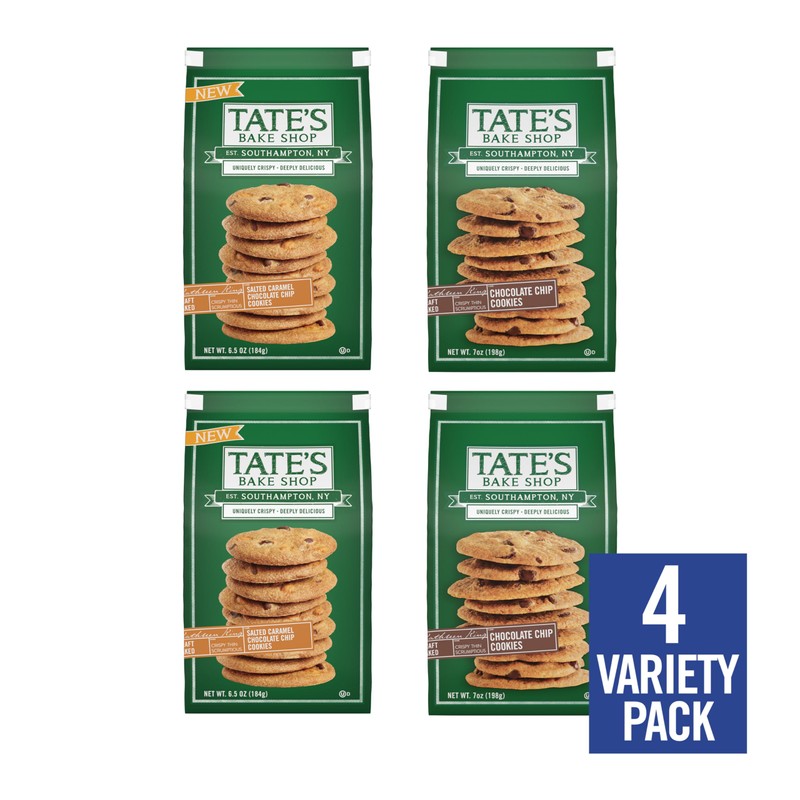 Tate's Bake Shop Cookies Variety Pack, Salted Caramel Chocolate Chip