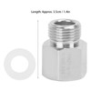 CO2 Tank Cylinder Adapter Converter Silver Female Thread TR21-4 to