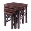 Winsome Xola Nesting Tables, Cappuccino
