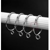 Curtain Rings (Set of 20) Silver, Sliding Rings, Shower Curtain