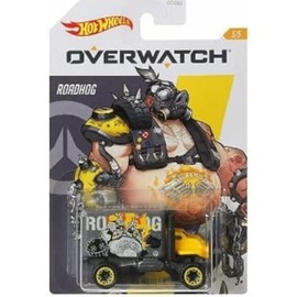 Hot Wheels Overwatch Car Series Die‑Cast 5‑Pack Bundle– Tracer, Soldier:76, Reinhardt, D.Va & Roadhog | Licensed Blizzard Collectible | 1:64 Scale