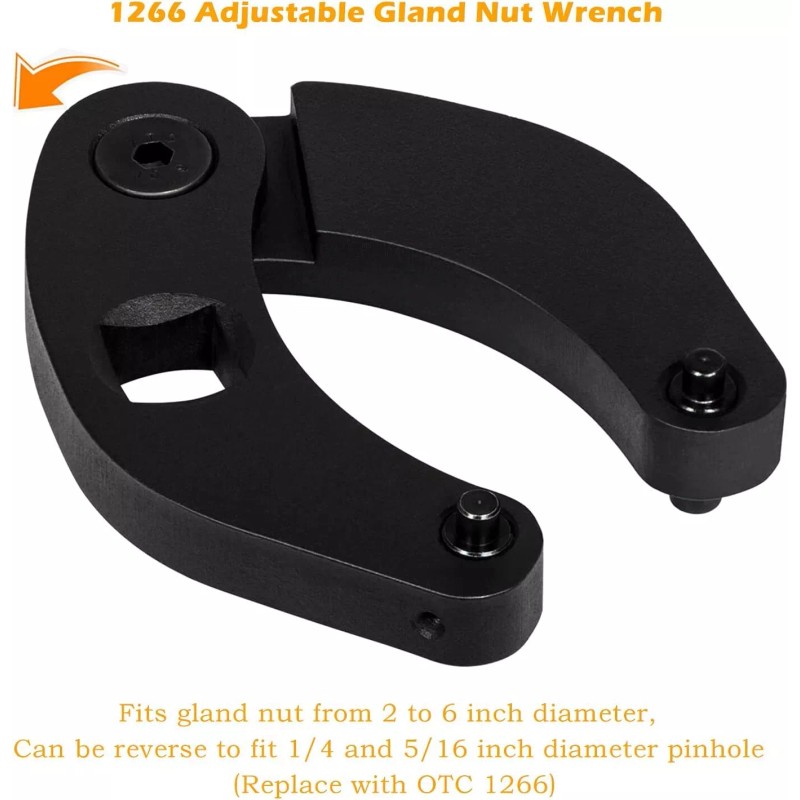 Bonbo Adjustable Gland Nut Wrench 1266 +7463 Spanner Tool Set