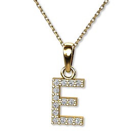 LillyMarie Women's 333 Gold Letter Pendant Necklace Clear Length Adjustable Gift Packaging Gift Ideas for Mum, Gold