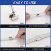 PATIKIL Neon Rope Light Mounting Bracket, 30pcs Stainless Steel LED