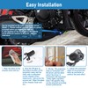 SWTHM 2Pcs Motorcycle Projector Lights for Angel Wing Logo, Universal