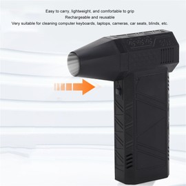 Electric Air Duster, 200W 3 Speeds Adjustable Cordless Air Duster Fan, Rechargeable Handheld Dry Blower, Air Blower, for Keyboards, Car and Outdoors Cleaning