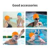 2 Pieces Elastic Swim Caps Comfortable Fabric Swimming Hat Lightweight