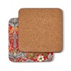 Pimpernel Morris & Co Strawberry Thief Red Coasters, Set of