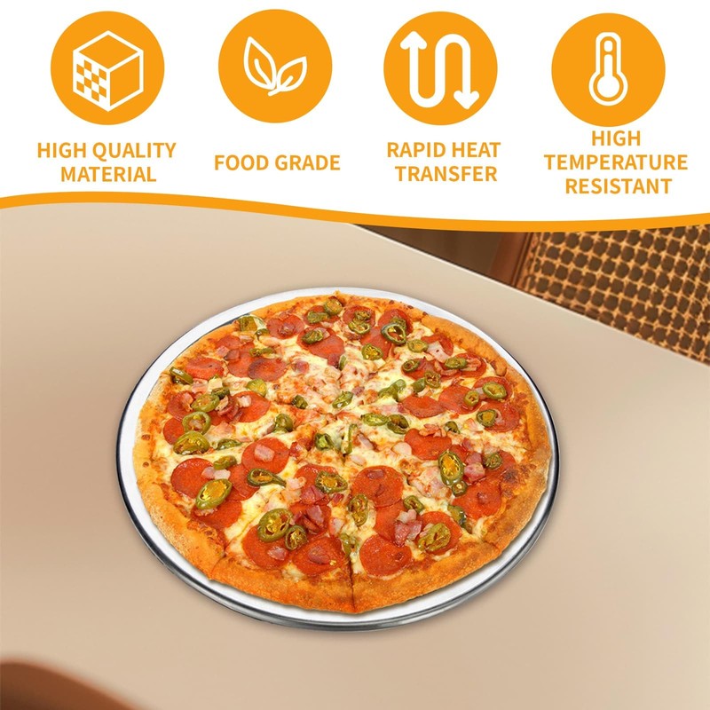 WEELOO Pizza Mesh Oven Non-Stick Pizza Tray 3pcs, 12 Inch
