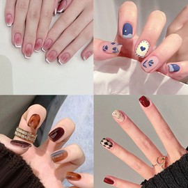 Osirang 4+1 Sticking Nail Tips Self-Art Artificial Nails 24 Tips + Glue + Double-Sided Tape Set M7 Pomeloco / 오시랑 4+1 붙이는 네일 팁 셀프아트 인조손톱24팁 +글루 + 양면테이프 세트 M7 포멜로코