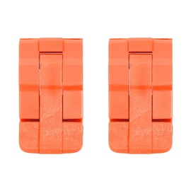 Pelican 2 Orange Replacement Latches for Protector Series Cases, Fits 1400, 1450, 1495, 1500, 1510, and Others, Easy to Install, Made by Pelican, Orange Color, Waterproof, Soft Grip Handles