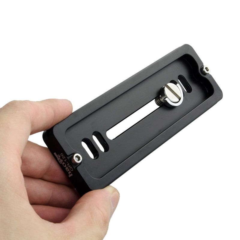 Haoge 120mm QR Quick Release Plate Dual Dovetail and D-Ring