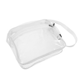 Gatuida Travel Cosmetic Bag Clear Crossbody Makeup Organizer Pouch for Toiletries and Stationery Compact Durable Practical for Travel Events