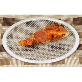 Thunder Group ALPZ18 Seamless-Rim Aluminum Pizza Screen, 18 Inch