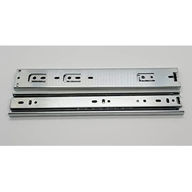 Lock Connection - Full Extension Ball Bearing Drawer Slides, 100# Rated (12" zinc, 1 Pair)