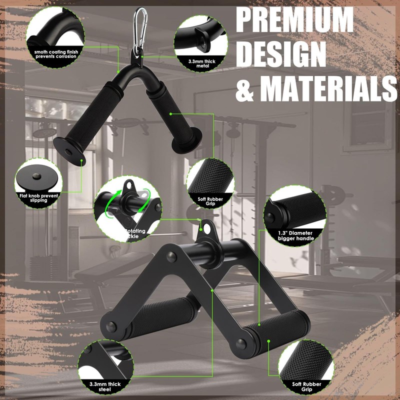 Cable Machine Attachment LAT Pulldown Attachments Cable Machine Accessories for