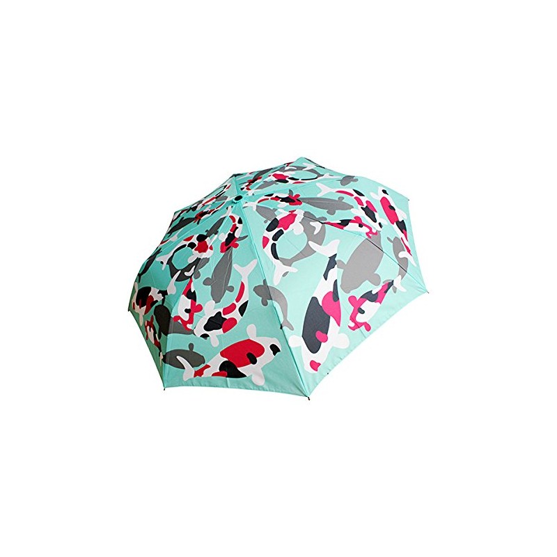 Japanese Pattern Textile Trifold Rubbish Umbrella – Face Cheeks See