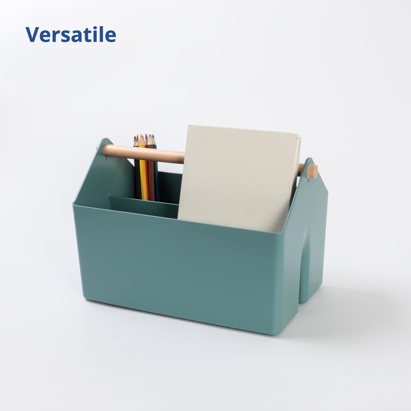BLUE GINKGO Multipurpose Storage Baskets - Plastic Storage Bins with