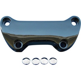DK Custom Products Black Smooth Handlebar Top Clamp for Harley & Customs DK-HD-BTP