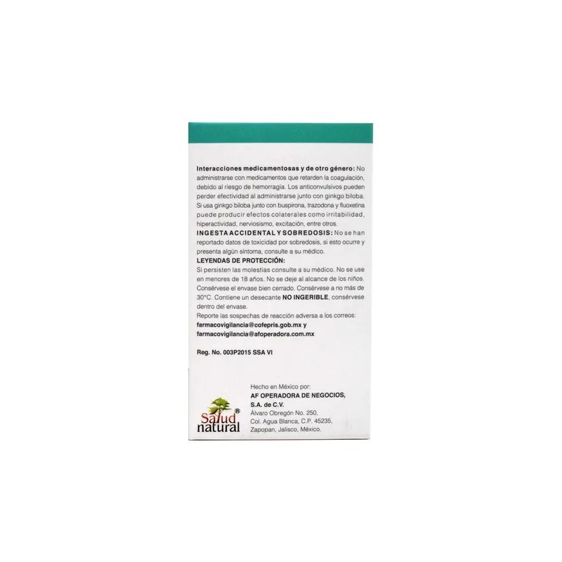 Ginkgo Biloba Lingnum 30 Cap-salud Natural