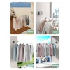 Retractable Clothesline Grey 16.7ft 44.1lb Wall Mount Drill Free Stainless