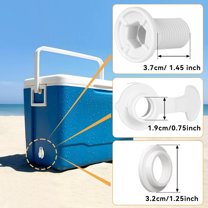 1.5" Shaft Length Drain Plug Assembly Replacement for Coleman Cooler,